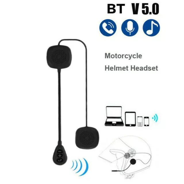 Bluetooth 5.0 Helmet Headset Speaker Headphone for Motorcycle Motorbike Intercom