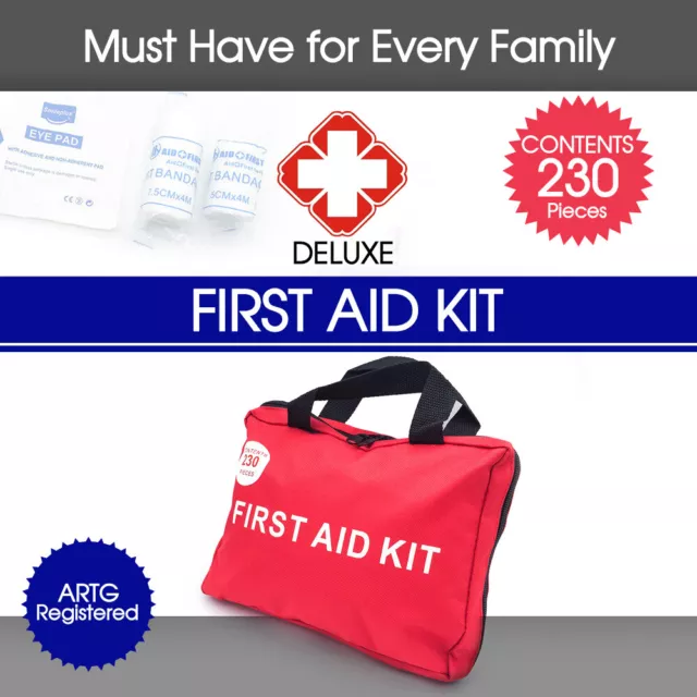 230 Pieces First Aid Kit-A Must Have for Every Family ARTG Registered AU