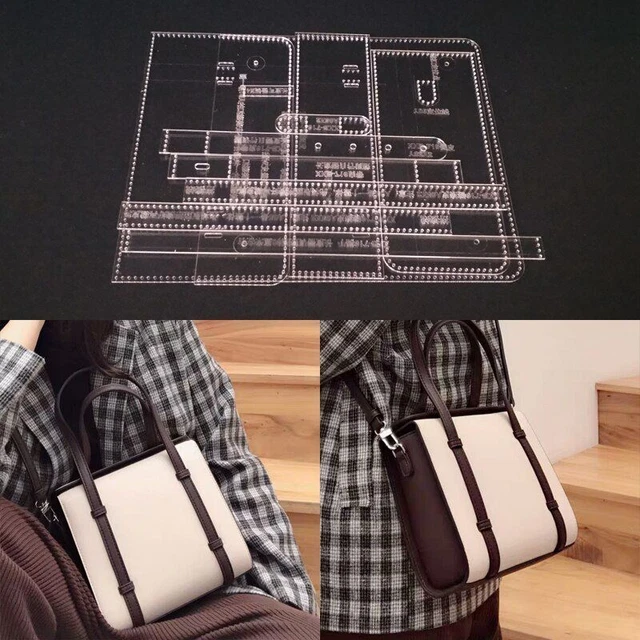 ACRYLIC LEATHER SHOULDER Bag Template Sewing Pattern Leathercraft Mold