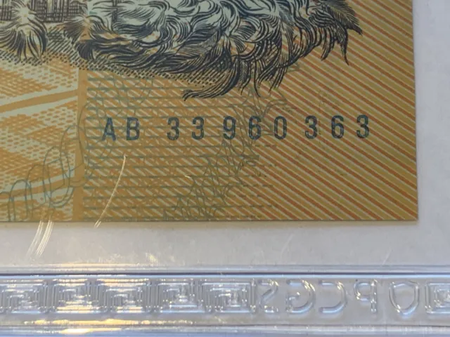 LAST PREFIX $10 Bicentenary 1988 PCGS 58 First Printing Australian Banknote AB33