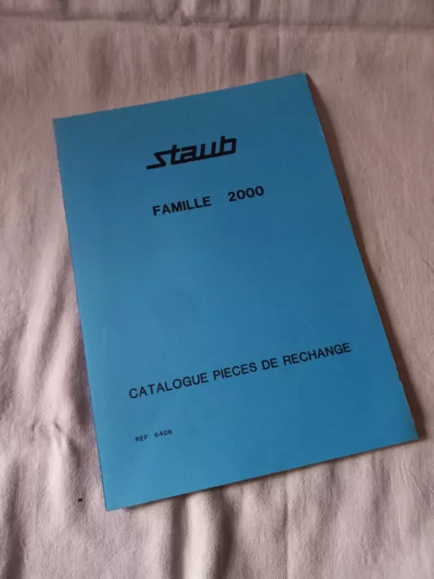 catalogue pièces de rechange et équipements rotobineuses STAUB famille 2000