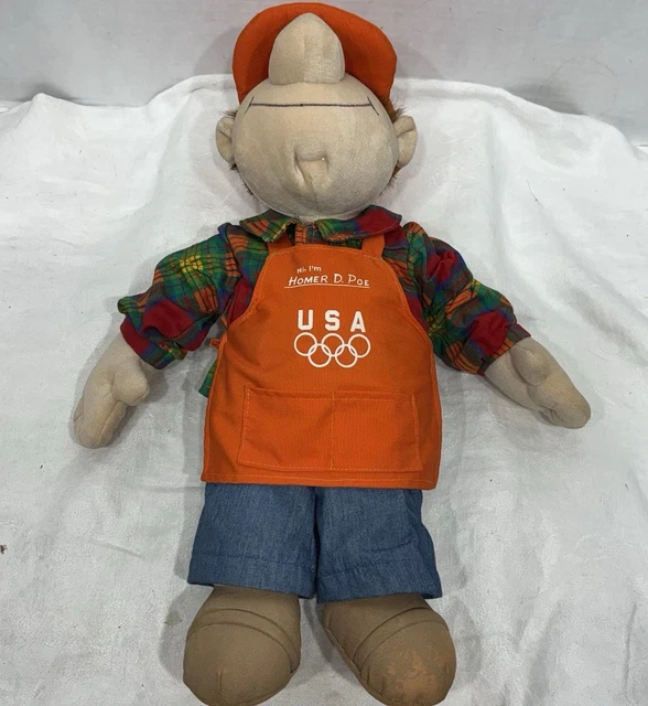VINTAGE HOME DEPOT Homer D Poe 15” Plush Doll $40.00 - PicClick CA