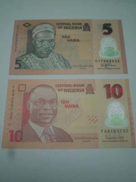 BILLETS NIGERIA  NAIRA  type 2016 / 2019 NEUFS UNC / SUP