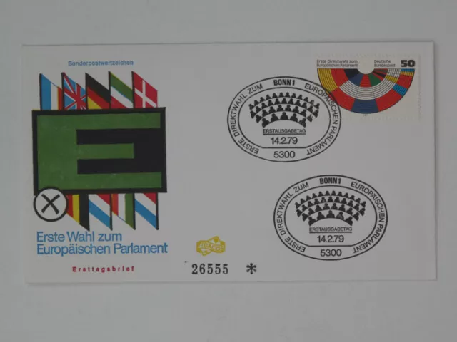 (b249) BRD Bund Schmuck FDC Michel Nr. 1002 Europäisches Parlament 1979