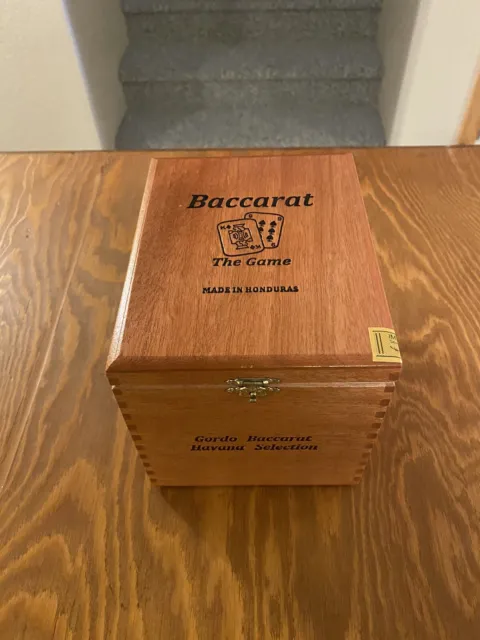 Wooden Cigar Box Baccarat ( No Cigars)