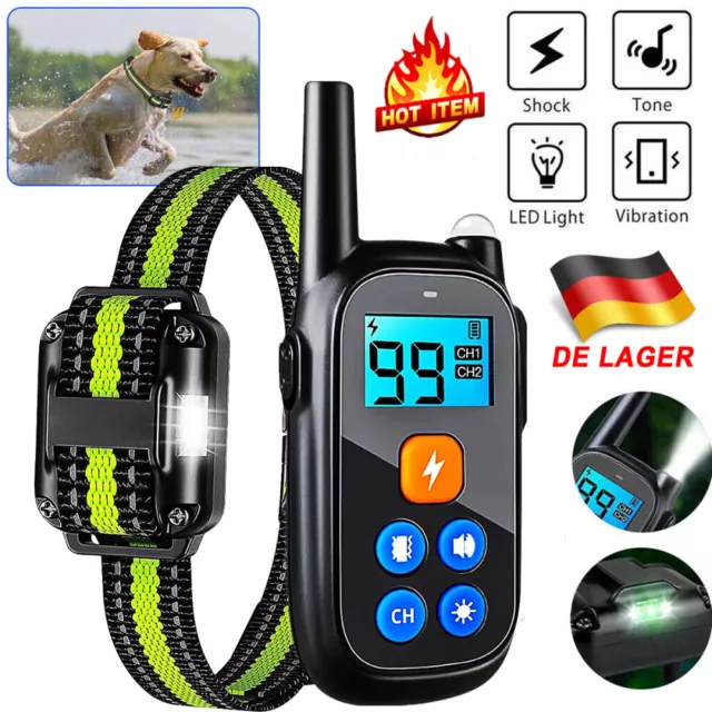 800M Elektroschock Pet Dog Training E-Halsband Anti-Bark Obedience Stromschlag