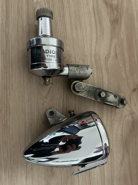 Feu lampe avant Radios N° 18 aluminium dynamo France vélo