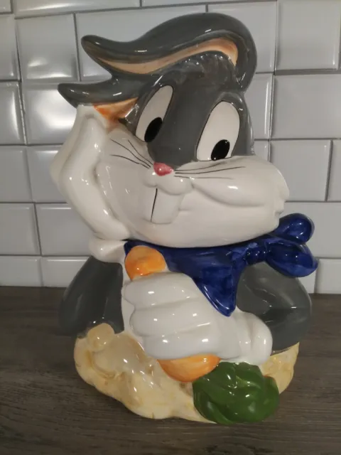 Bugs Bunny Carrot Warner Bros. Cookie Jar Ceramic