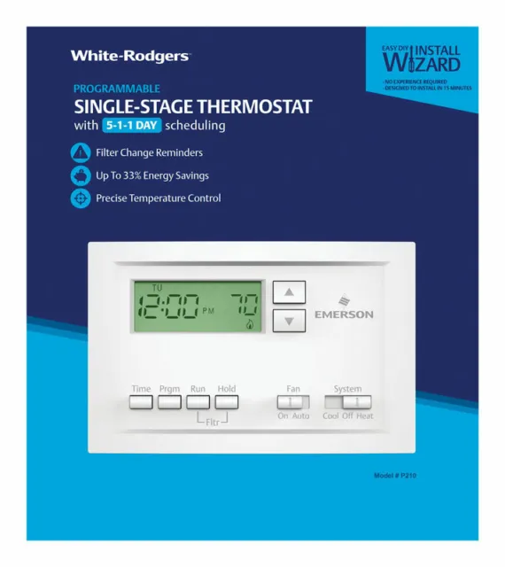 White Rodgers Chauffage Et Refroidissement Écran Tactile Programmable Thermostat