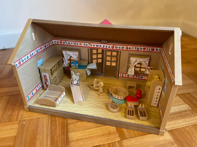 École Sylvanian Families TOMY N°3136 – Rare, Vintage, Famille Ours