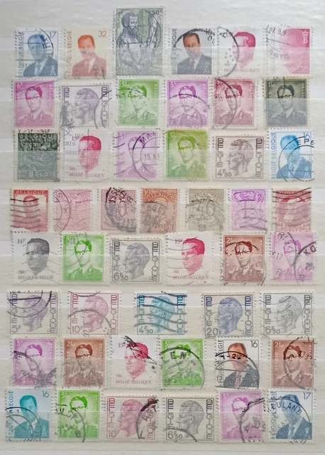 Briefmarken Belgien gestempelt Lot.