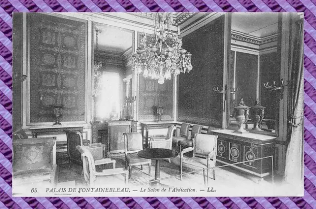 CPA 77 - Palais de FONTAINEBLEAU - the salon of abdication