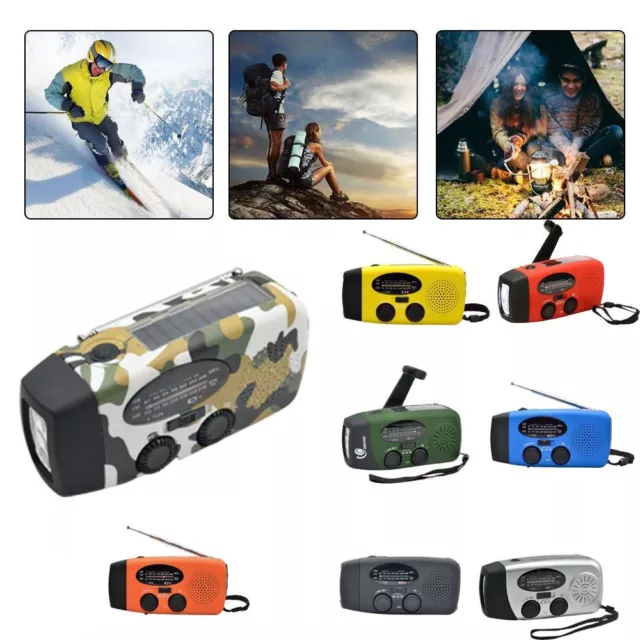 MP3 Vidéo AM/FM Récepteur Bluetooth sans fil Manivelle Radio Radio FM solaire