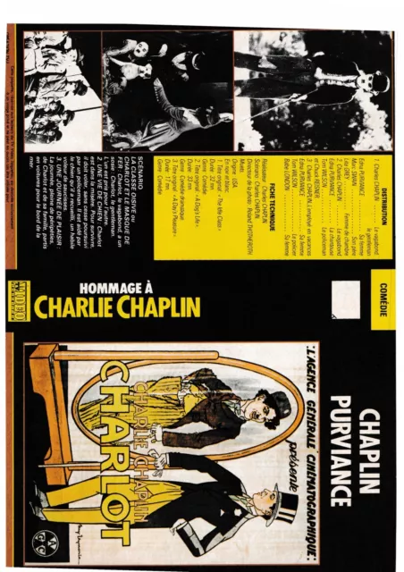 JAQUETTE VHS (seule) : CHARLIE CHAPLIN / LES SPECIALISTES