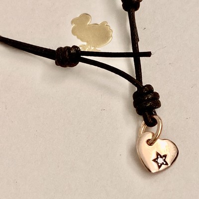 Pomellato Dodo Pomellato Collana Ciondolo Cuore Oro Rosa Brillante Bianco 100% Originale 