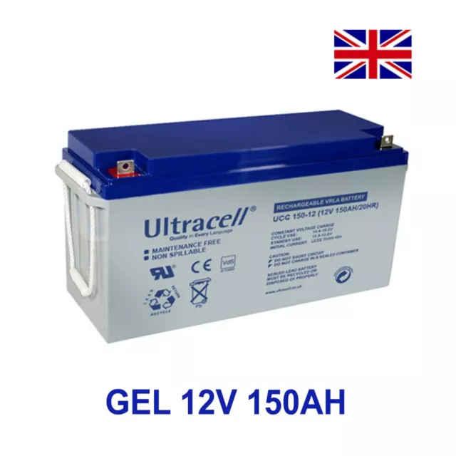 Batería estanca Ultracell GEL Ciclo Profundo 150Ah 12V LEER DESCRIPCION