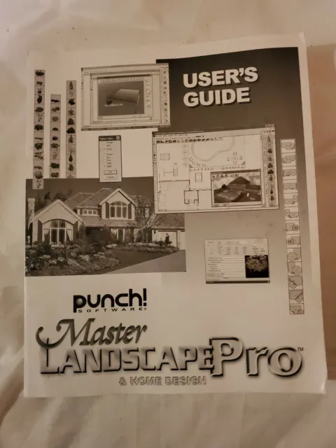 Punch! Software Master Landscape Pro Home Design User's Guide Manual Only 
