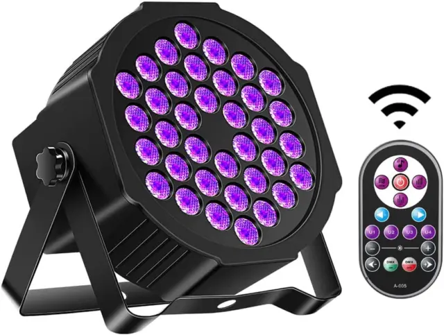Black Lights,  72W 36LED UV Blacklight with Glow in the Dark Party Supplies by D