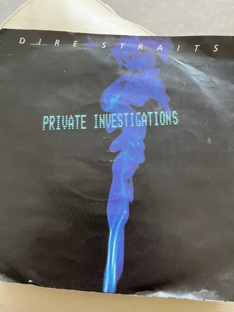 Dire Straits Private Investigations 7” Single Very Good Condition