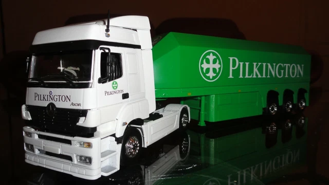 AS465 SCHUCO 1/43 MERCEDES BENZ AXOR GLASS TRANSPORTER PILKINGTON Ref 3409056 EUR 134,99 - FR