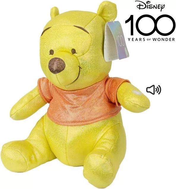 Disney 100th Anniversary Peluche Simba Glitter avec son 28cm