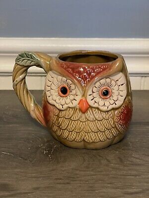 CRACKER BARREL Owl Coffee MUG Cup