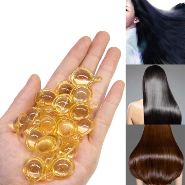 10Pcs Hair Serum Keratin Complex Oil Hair Hair Vitamin Capsule Smooth Silky