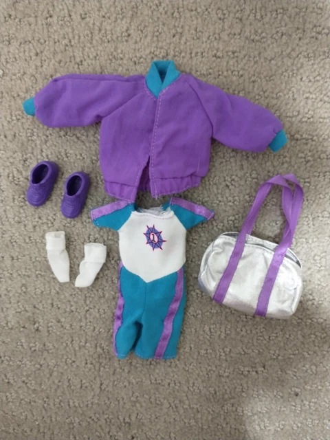 1996 Skipper Teen Sister Of Barbie Fashion Outfit Purple Blue Shorts Jacket
