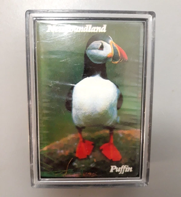 Newfoundland Deck of Playing Cards Puffin Bird SEALED in Plastic Case