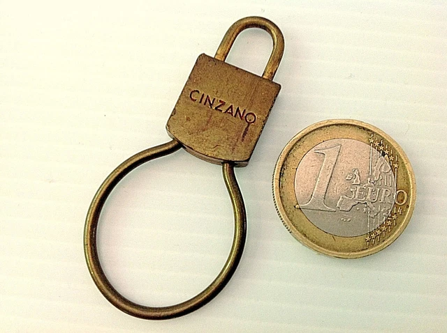 Porte-clés Publicitaire Cinzano Vintage - Années 50, Laiton