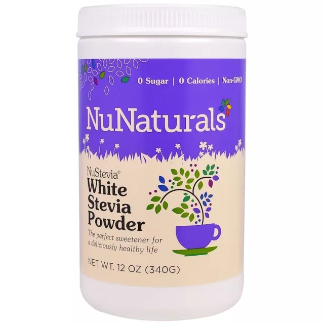 Pure White Stevia Powder 340g | 0 Calories No Sugar | Slimming Weight Loss Diet