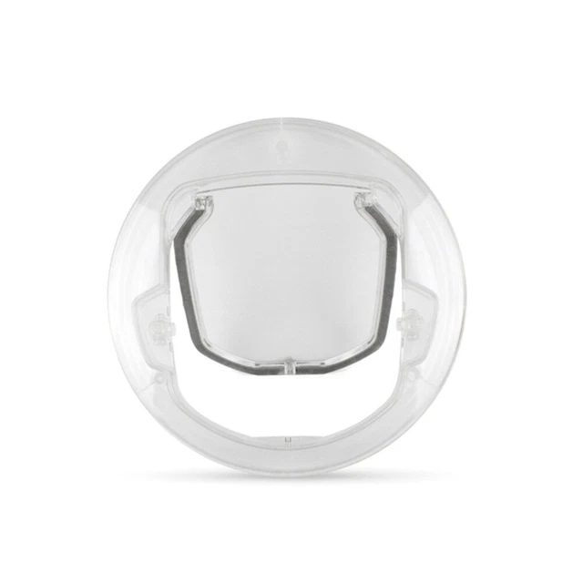 PC Puerta de vidrio redonda gato Entrada Puerta de salida Práctico orificio de puerta Mascota Perro