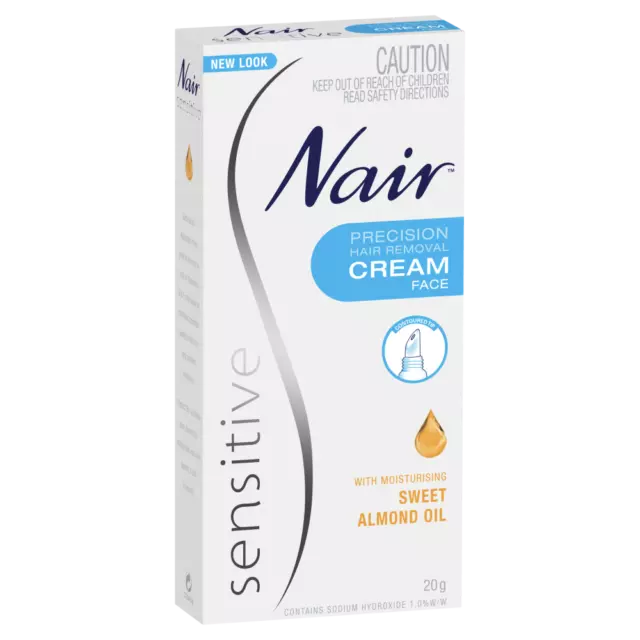 Nair Sensitive Precision Hair Removal Cream For Face 20g Sensitive Skin