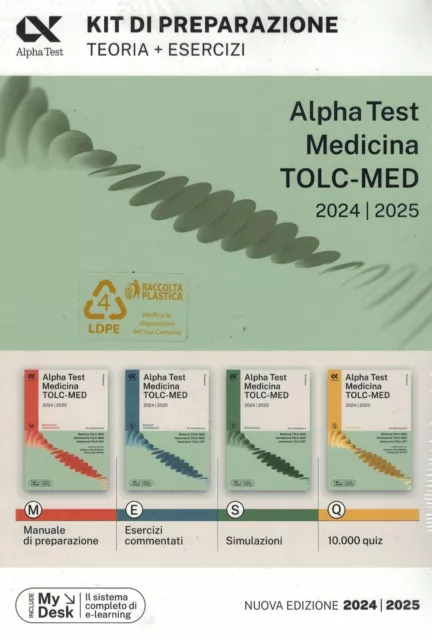 Alpha Test Medicina Tolc-Med Kit Completo di Preparazione 2024-2025