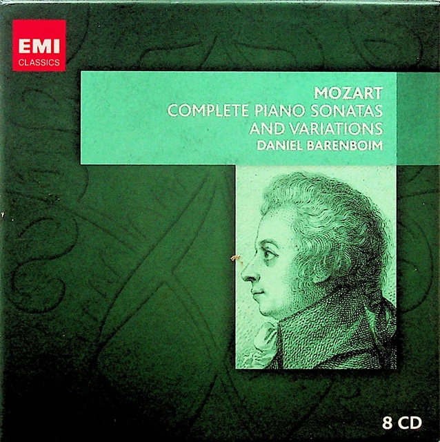 MOZART: COMPLETE PIANO Sonatas and Variations - Daniel Barenboim 8-CD ...