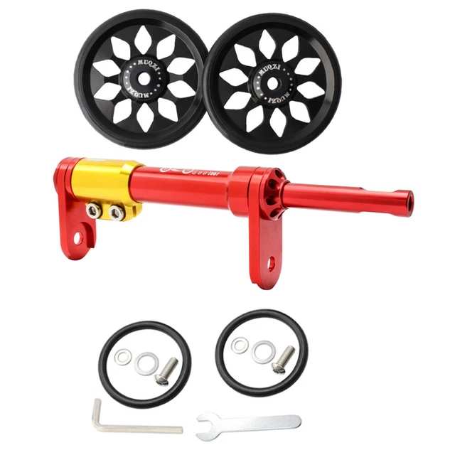Extension Rod Folding Bicycle Bike Wheelset Easy Telescopic Bar Wheeled