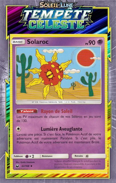 Solaroc - SL07:Celestial Storm - 62/168 - New French Pokemon Card