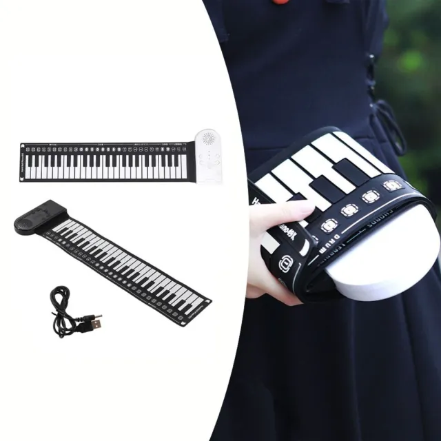 Rollable Soft Keyboard Electronic Organ Foldable 49 Key Piano for Music Lovers