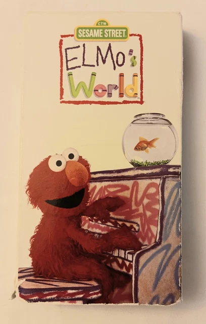 SESAME STREET ELMO'S World VHS 2000 Tape 3 Elmo Episodes EUR 6,15