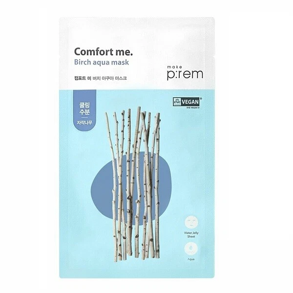 [MAKE P:REM] Comfort Me Birch Aqua Mask - 30ml (10 Sheets) Korea Cosmetic