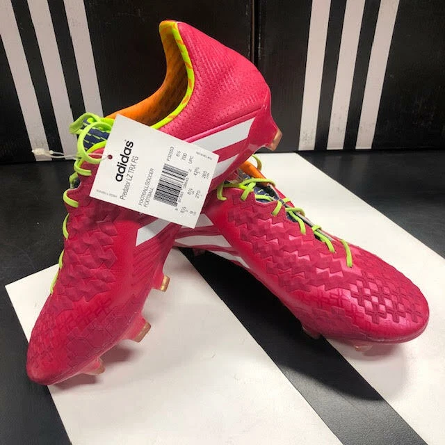 ADIDAS PREDATOR LZ TRX FG F32553 RARE Pink White Soccer Cleats Boots £