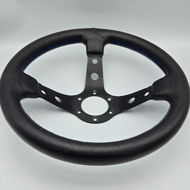 atc VOLANTI SPORTIVI  SPRINT  MAY95 値下げ ATC SPRINT Flat Model Steering Wheel - 325mm Black Leather