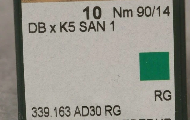 90 Qty Groz Beckert Máquina De Bordar Industrial Agujas Dbxk5 10 90/14