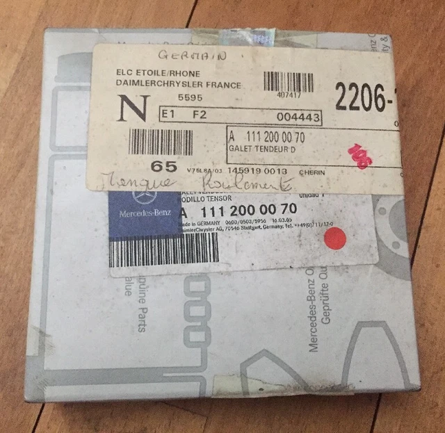 Neuf New Galet Tendeur Ref A 1112000070 Mercedes Benz Classe C, Clk, E @ N2092 3