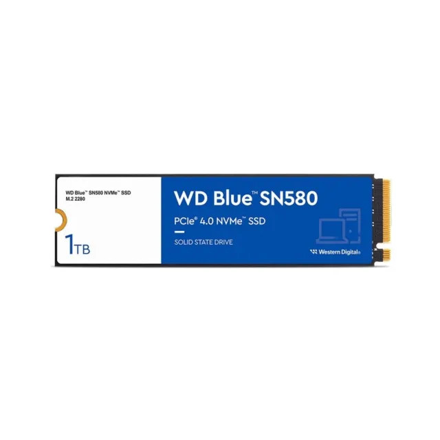O-Western Digital WD 1TB Blue SN580 NVMe SSD, M.2 2280 PCIe Gen 4.0 4150MB/s