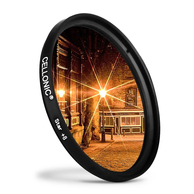 Filtre Étoile 8 Pt 67mm pour Fuji Fujinon XF 18-135mm F3.5-5.6 R LM OIS WR