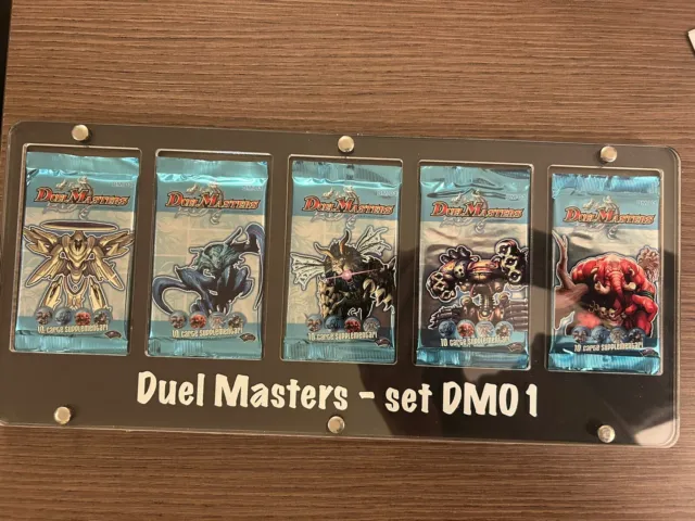 Duel Masters Booster Pack Dm-01 Set Complete Art Set Mint Sealed Nuovo