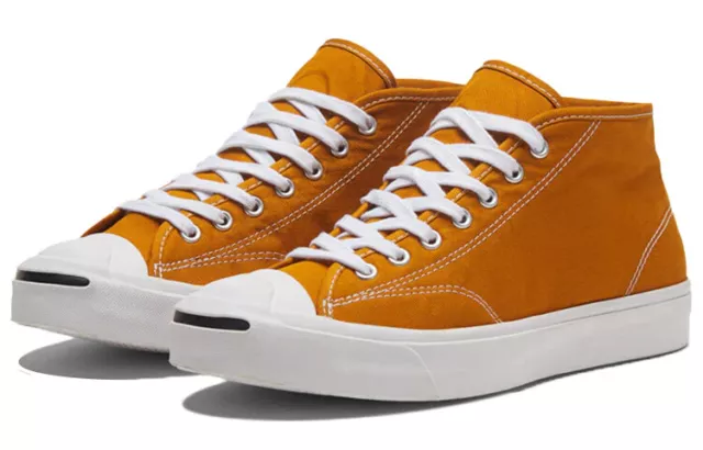 Converse Unisex Jack Purcell Mid Trainers / Saffron Orange / RRP £70