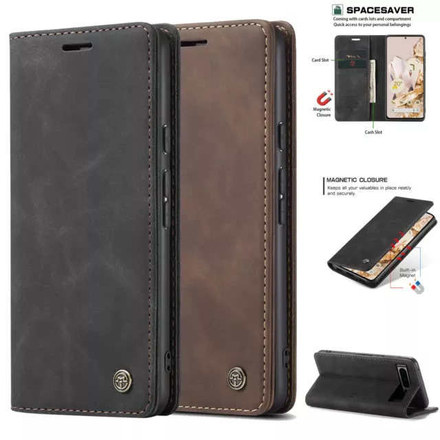 For Google Pixel 8 Pro 8 7 6 Pro Case Wallet Magnetic Flip Leather Stand Cover