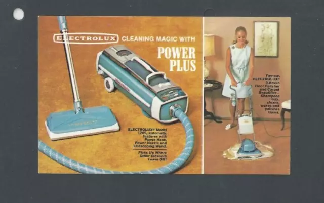 Post Card Electrolux Vacuum Cleaner Model 1205 Salesmans Calling Card History---